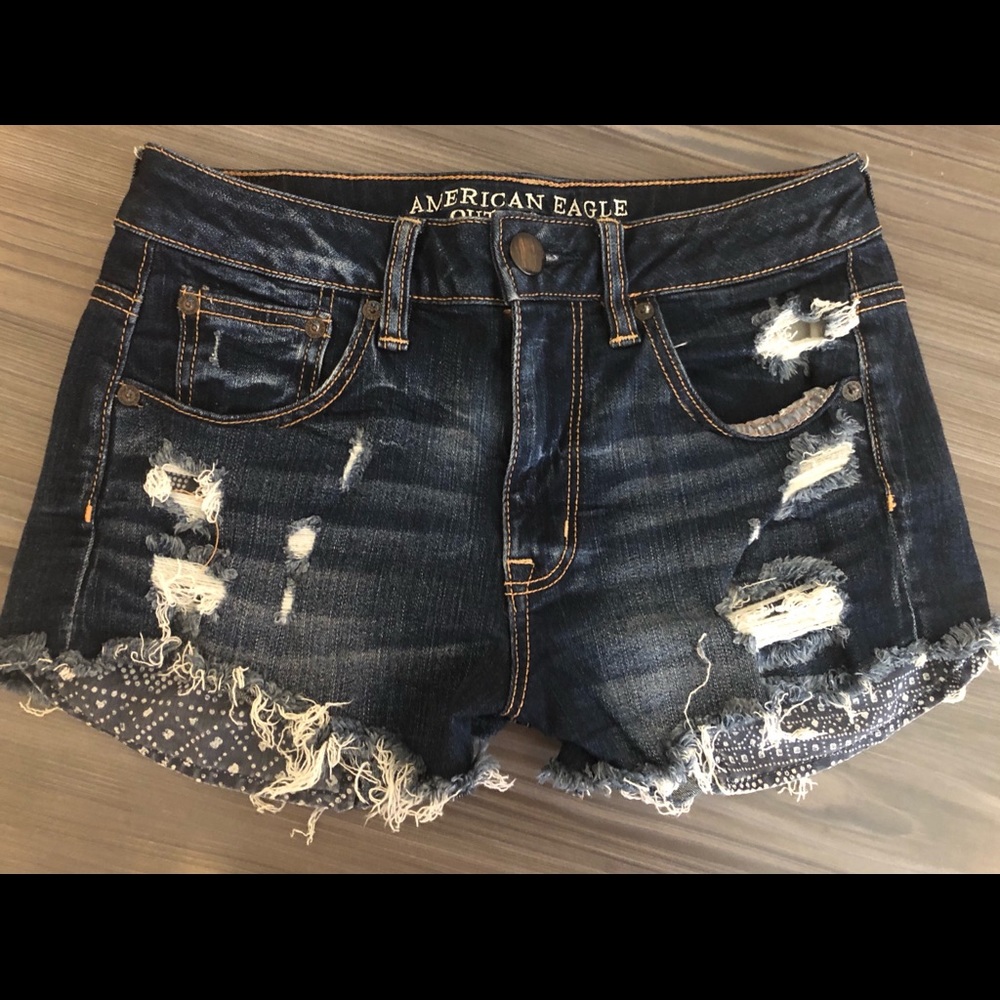 Hi-rise festival American eagle shorties